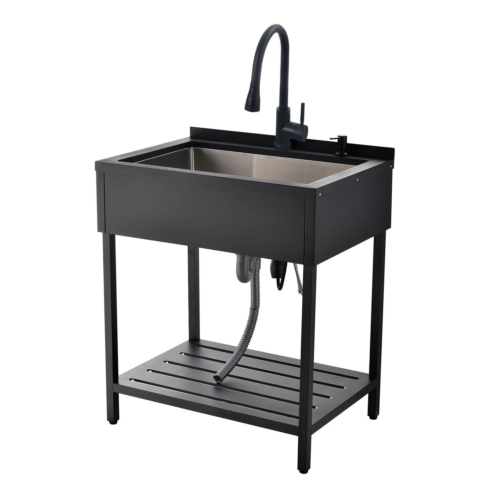 Amazon.com: WMXQX Black Stainless Steel Utility Sink, 30.7